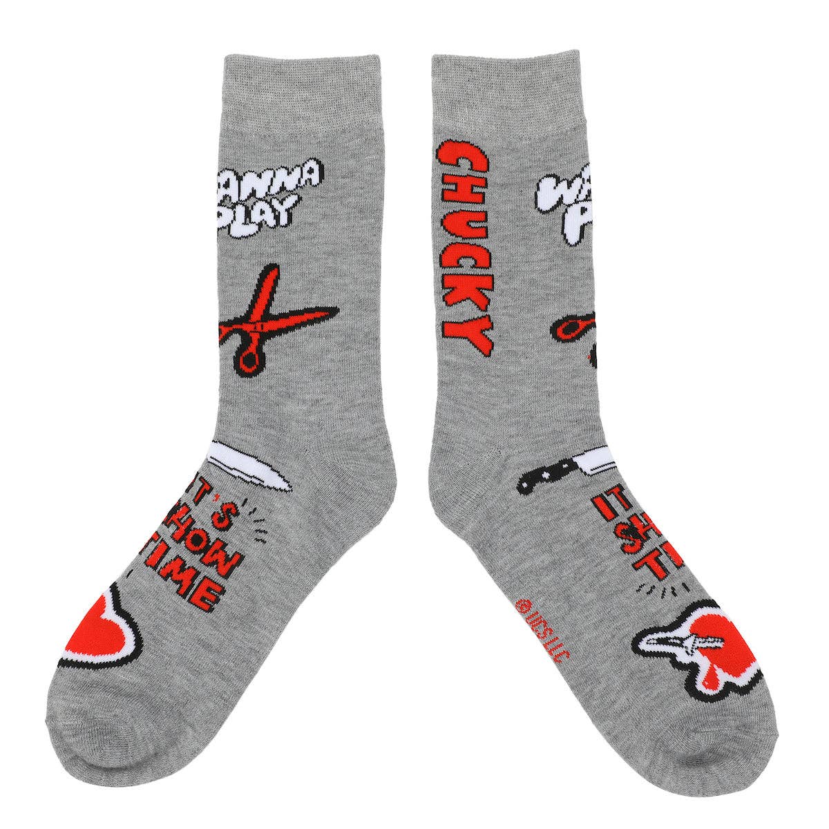 Chucky Men's Horror Character Casual Crew Socks, 5-Pair Set
