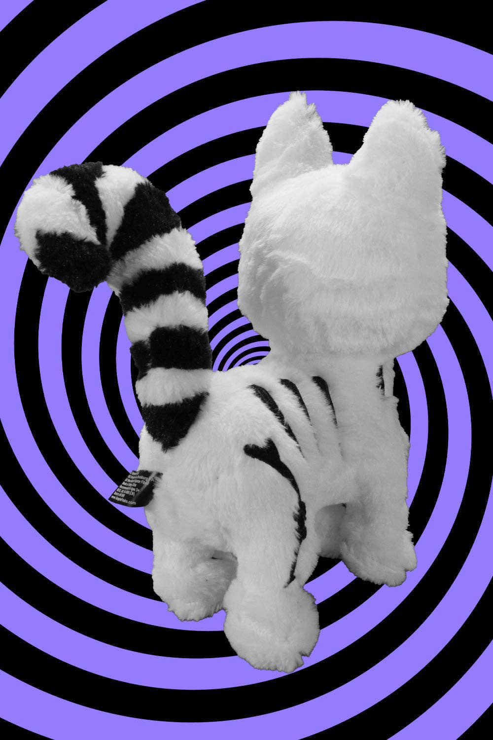 Ghost Kitty Plush Toy Skeleton Cat Gothic