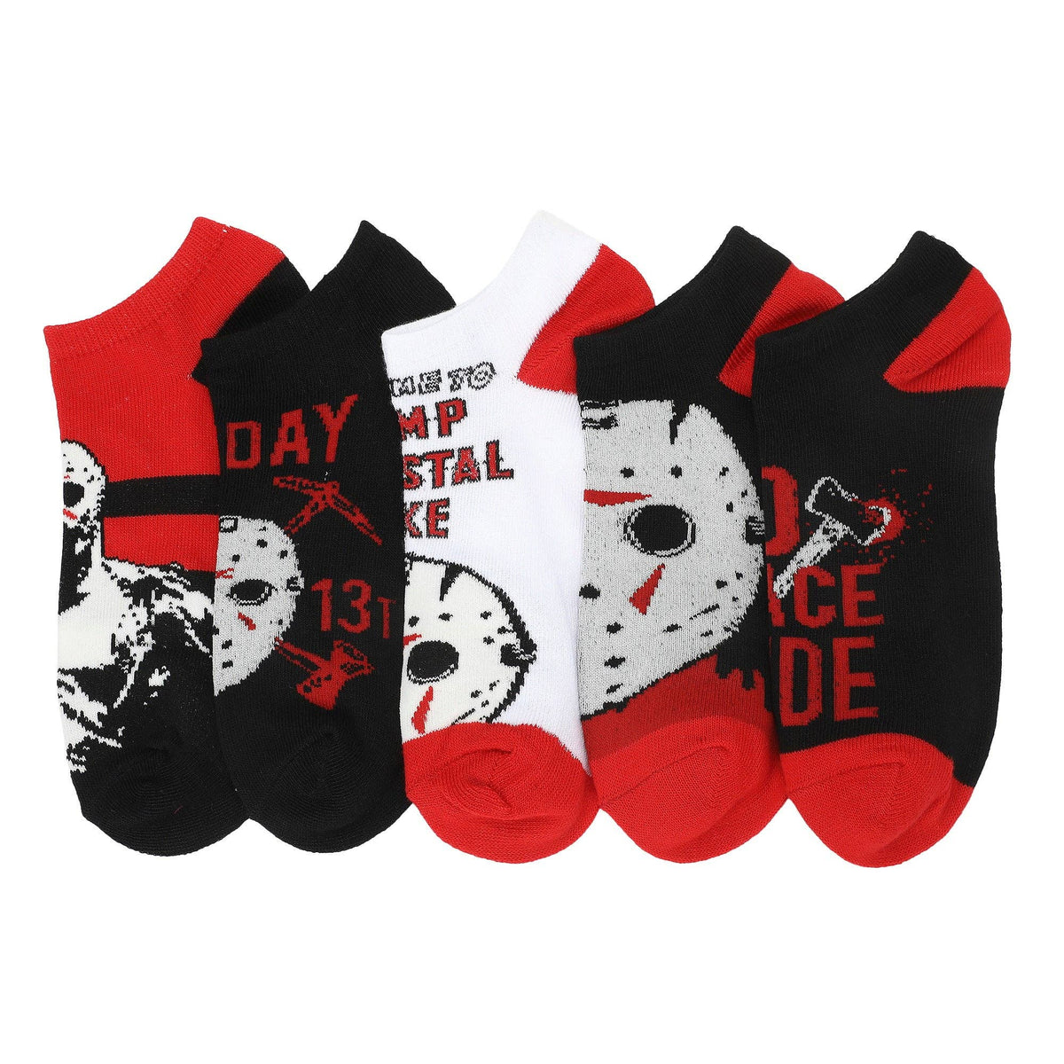 Friday the 13th Jason Voorhees Women's Ankle Socks, 5-Pair Set