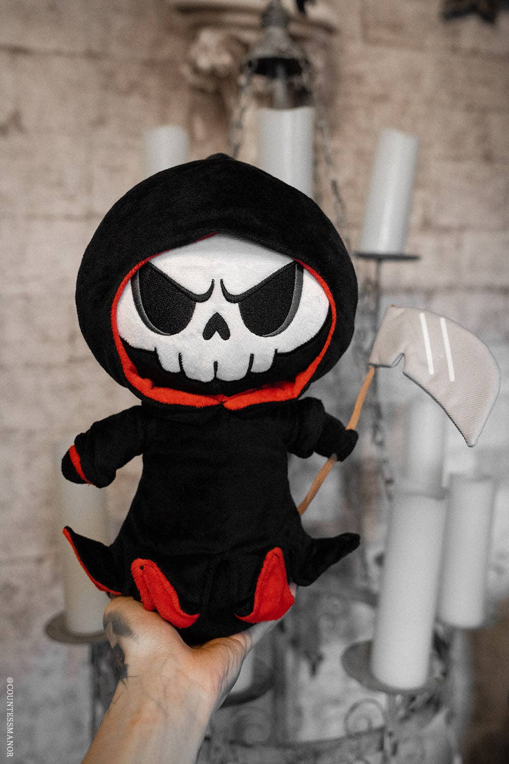 Grim Reaper Creeper Plush Toy Holiday Creepmas Gothmas Christmas Spooky Gift