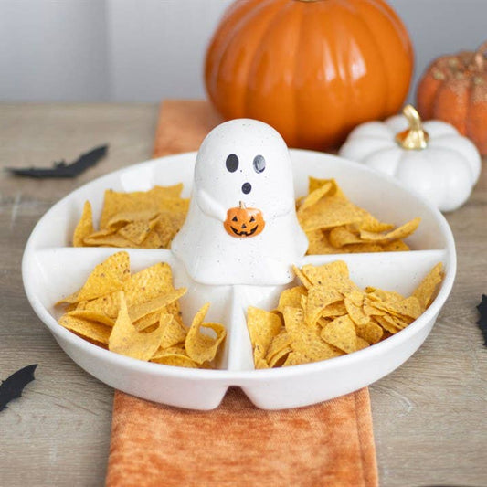 Ghost Chip & Dip Snack Serving Dish CLEARANCE