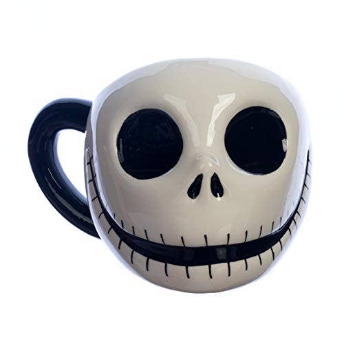 Disney Nightmare Before Christmas Jack Skellington Sculpted Ceramic Mug
