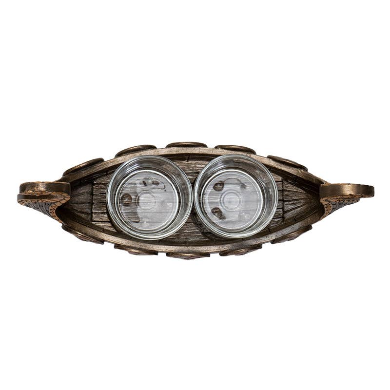 Viking Ship Votive Holder Norse Mythology Decor