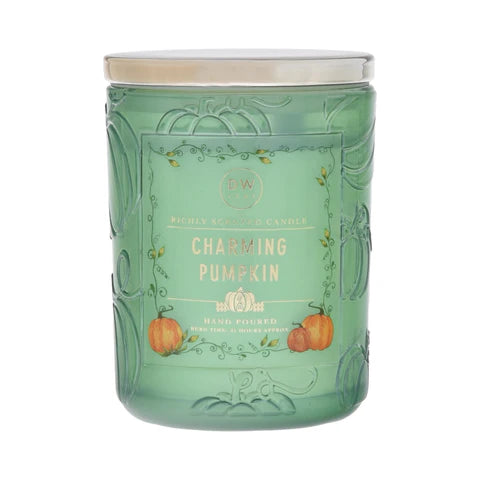 Charming Pumpkin Large Glass Candle