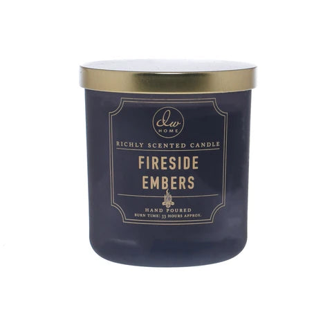 Fireside Embers Large Glass Candle