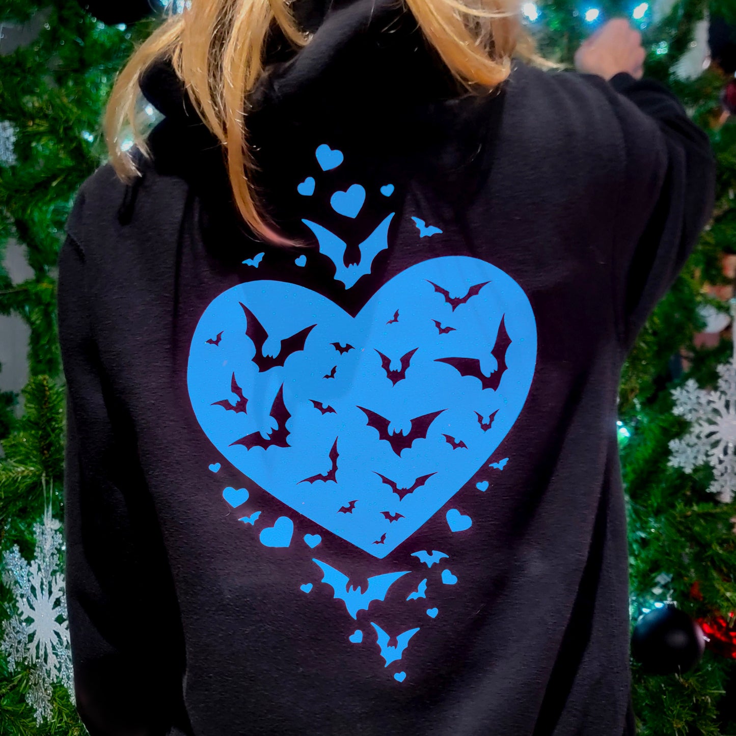 Haunted LOVE Bats Hooded Sweatshirt