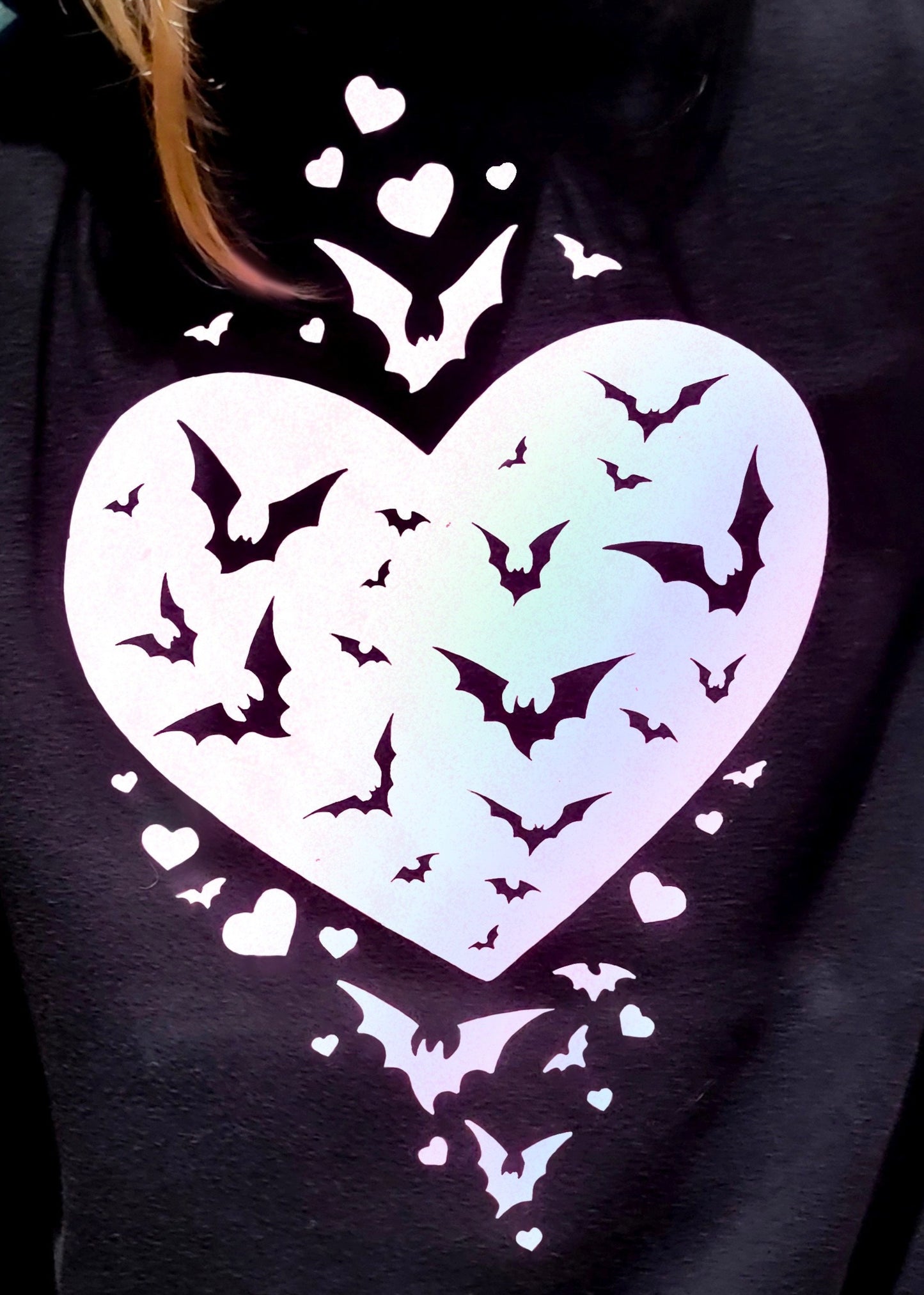 Haunted LOVE Bats Hooded Sweatshirt