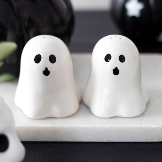 Ghost Salt and Pepper Shakers Cute and Spooky CLEARANCE