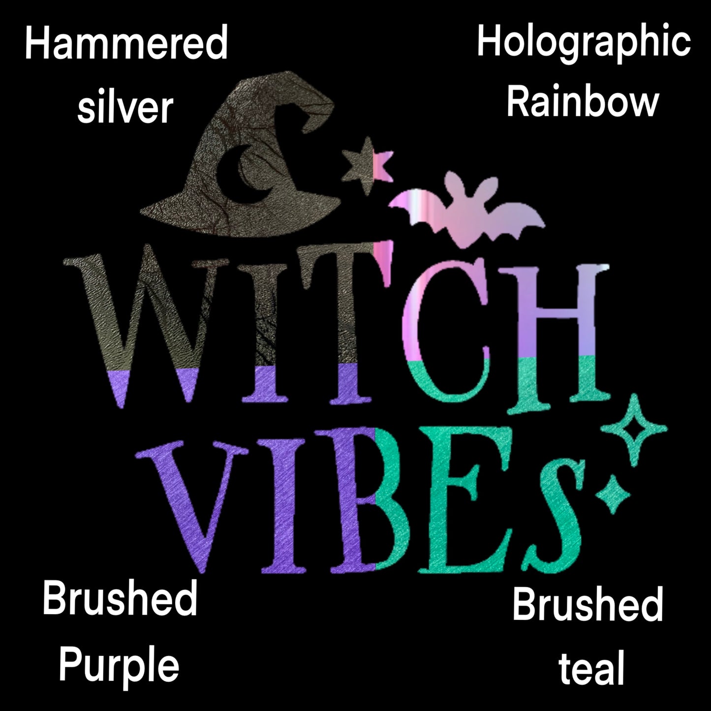 Witch Vibes Vinyl Sticker Decals for Cars, Water bottles, kindle and more