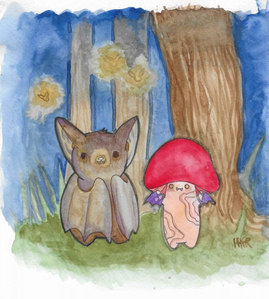 Copy Bat original Painting by HKR