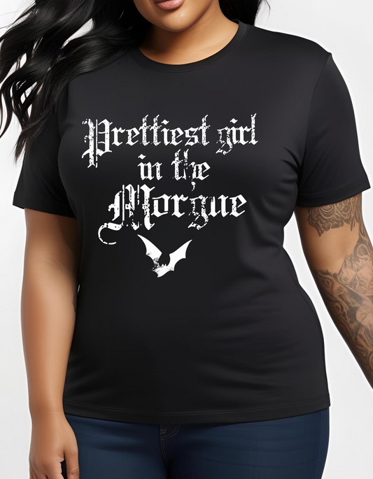 Prettiest Girl in the Morgue Gothic T-Shirt