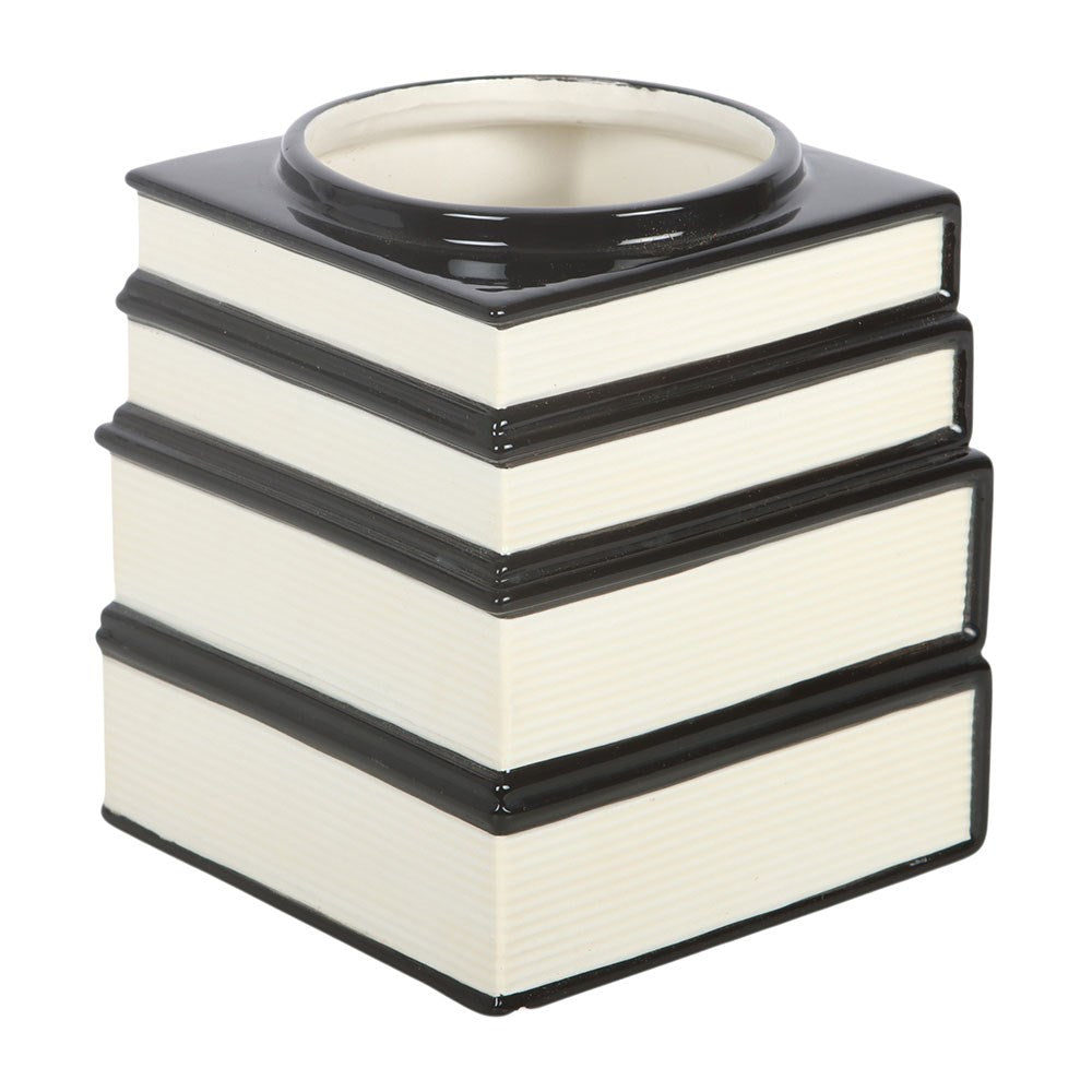 Black Cat Magick Book Stack Vase Planter
