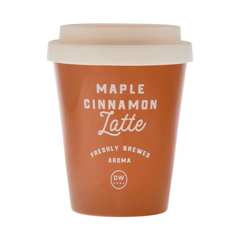 Maple Cinnamon Latte Coffee Mug Candle