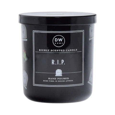 R.I.P. Glass Candle Medium GLOW IN THE DARK