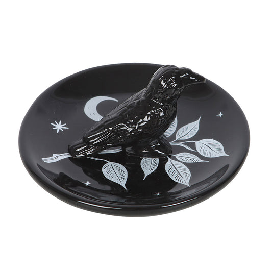 Mystic Raven Crow Ring Trinket Dish