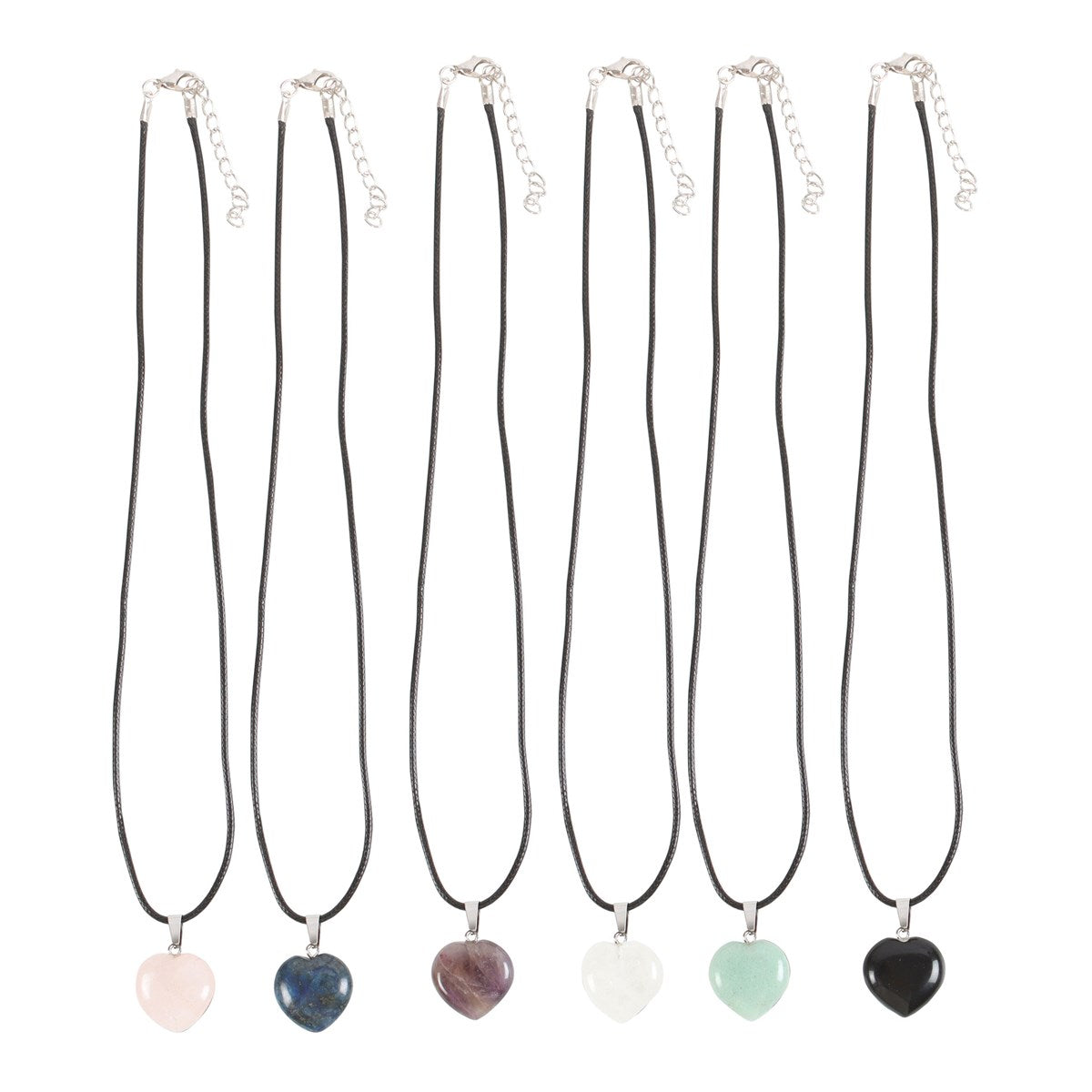 Healing Heart Crystal Necklaces