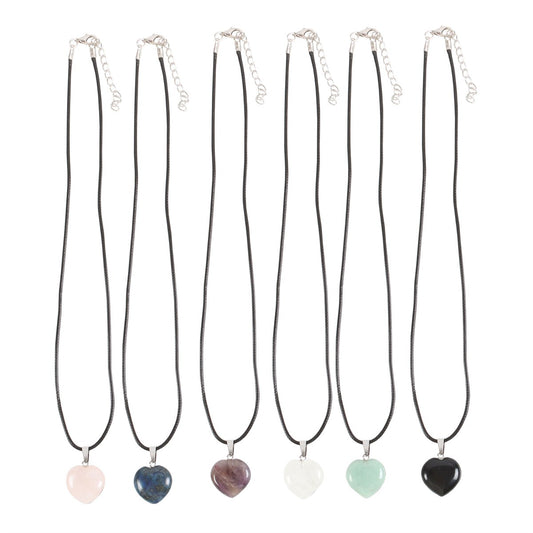 Healing Heart Crystal Necklaces