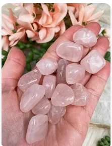 Rose Quartz Crystal Hand Stone