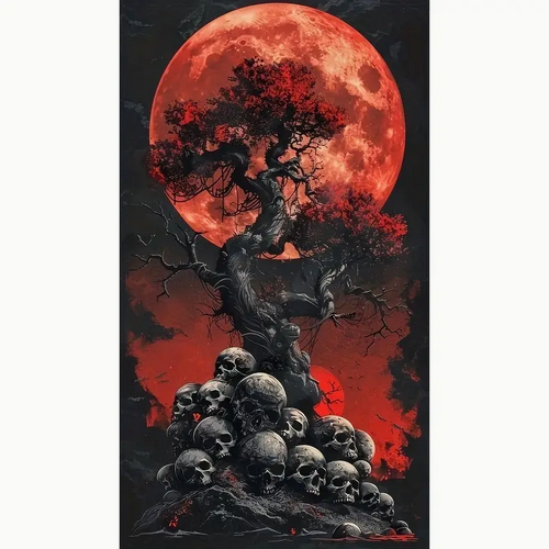 Gothic Skull Tree Diamond Painting XL