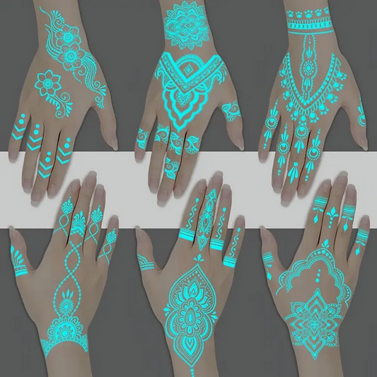 Glow In The Dark Temporary Tattoos