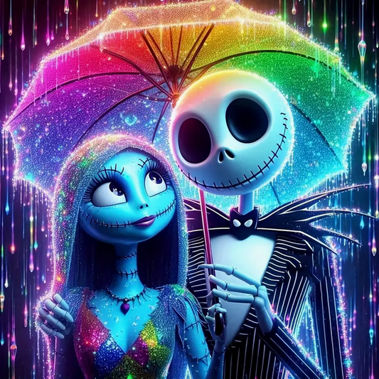 Jack Skellington And Sally Diamond Art Velvet Painting Kit