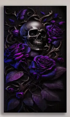 Gothic Dark Skull Diamond Art Painting Kit