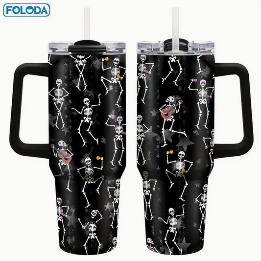 XL Dancing Skeletons Tumbler