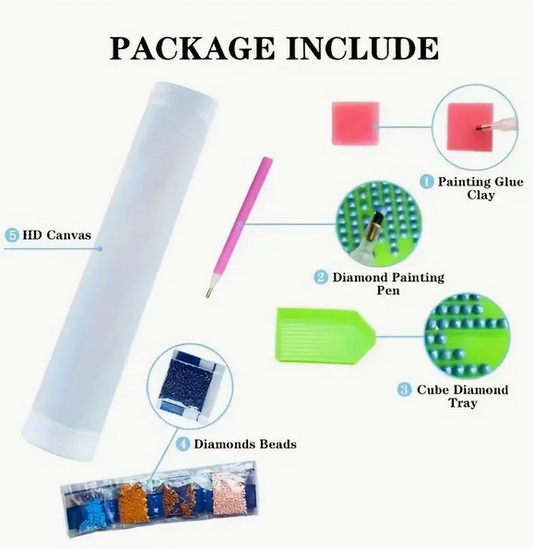 Bat in the Night diamond art kit