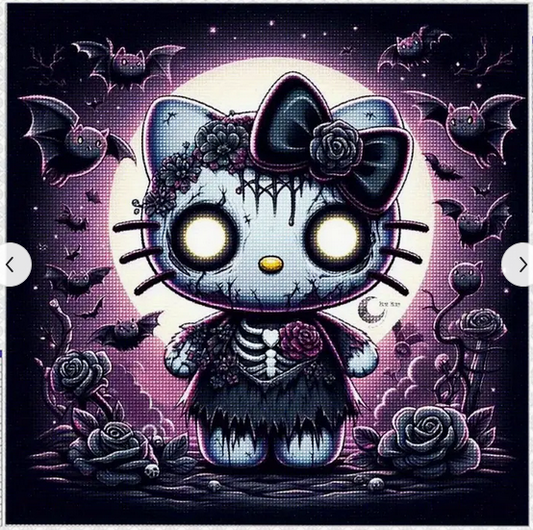 Dark Hello Kitty Diamond Art Kit