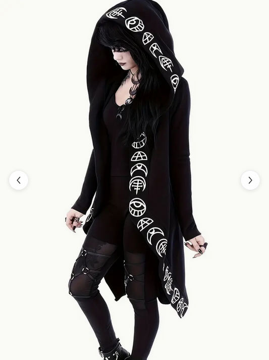 Witch Cloak Style Hoodie Cardigan Large