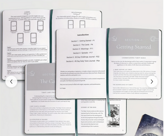 Leather Tarot Journal and Guidebook