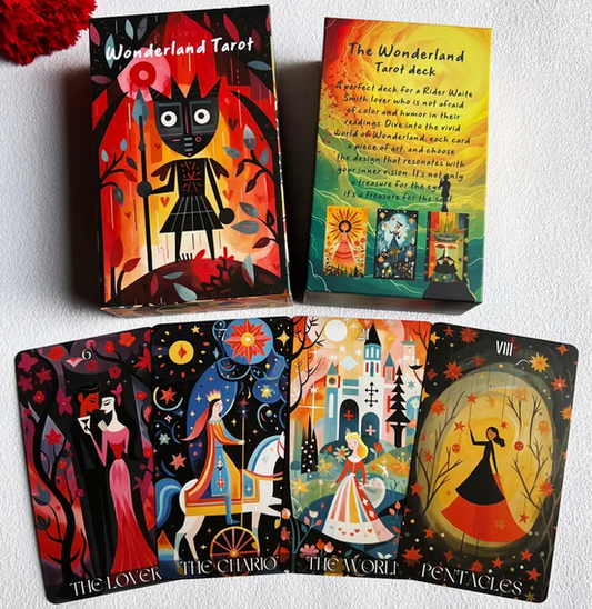 Wonderland 78 card tarot deck