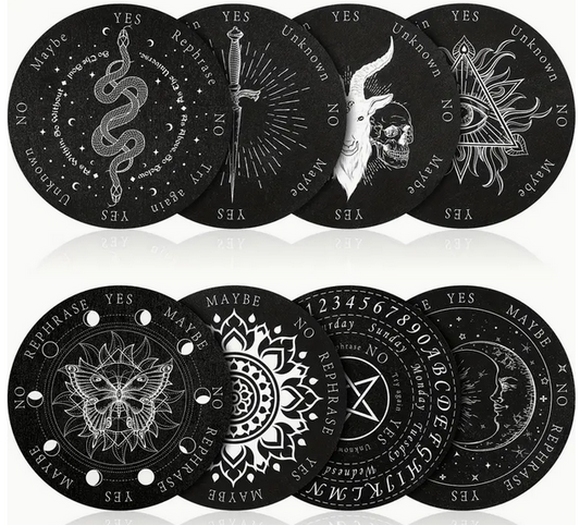 Double sided Circular Pendulum Board with gothic inspired designs