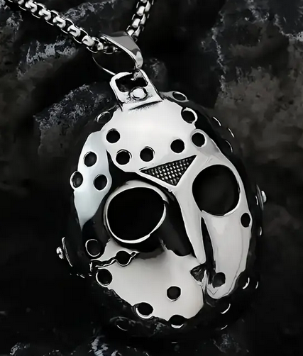 Classic Horror Jason Friday the 13th Mask Stainless Steel Necklace