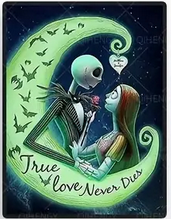 True Love never Dies Jack and Sally Nightmare Diamond Art Kit