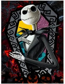 Classic Jack Skellington, Nightmare Diamond Art Kit