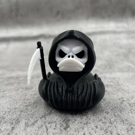 Grim Reaper 3D Printed Goth Rubber Duckie