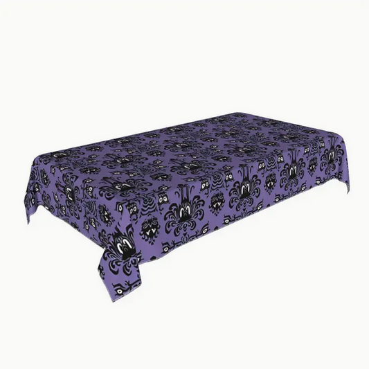 Haunted Mansion Inspired Table Cloth Gothic, Halloween Purple