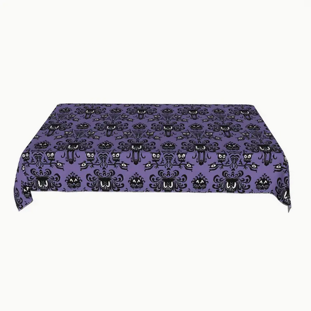 Haunted Mansion Inspired Table Cloth Gothic, Halloween Purple