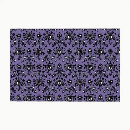 Haunted Mansion Inspired Table Cloth Gothic, Halloween Purple