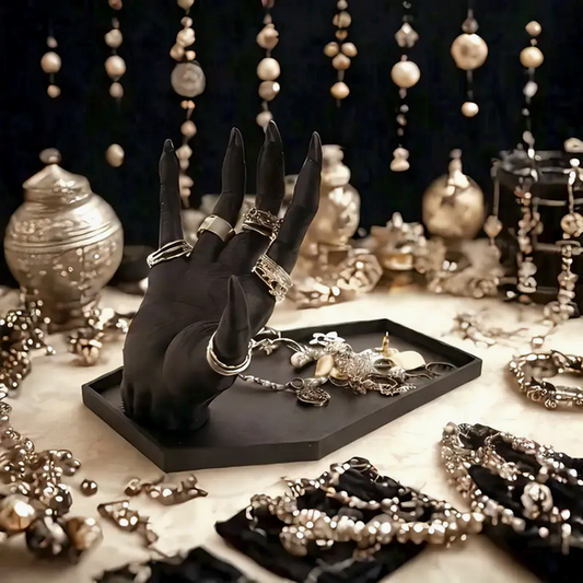 Goth Vampire Hand Jewelry Box Ring Holder Tray