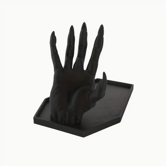 Goth Vampire Hand Jewelry Box Ring Holder Tray