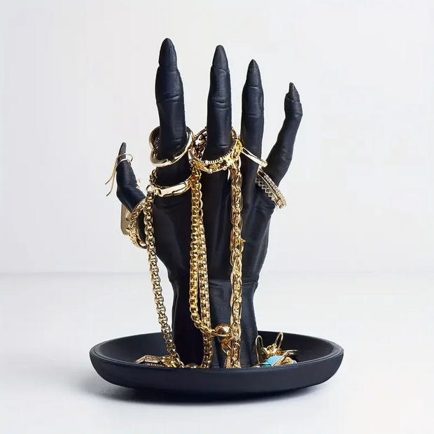 Vampire Goth Hand Jewelry Box Ring Holder Tray