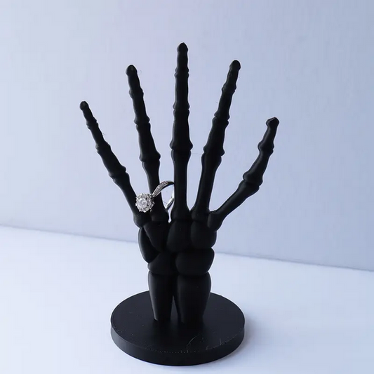 Skeleton Hand Jewelry Box Ring Holder Tray Witchy