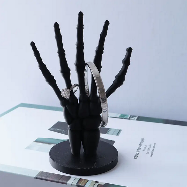 Skeleton Hand Jewelry Box Ring Holder Tray Witchy