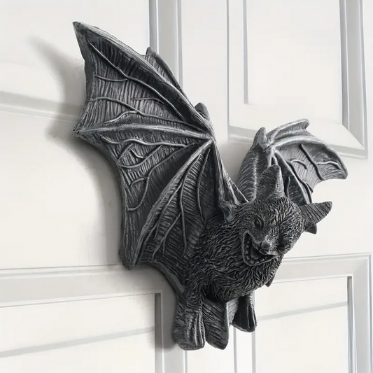 Gothic Flying Bat Wall Art Hanging.
