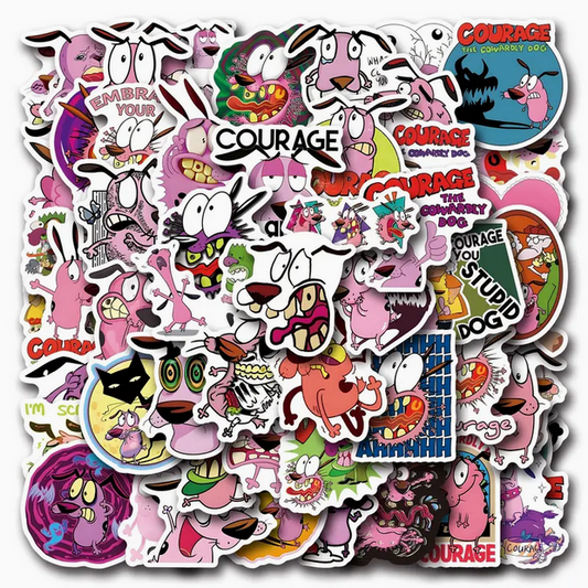Courage the Cowardly Dog Stickers 2 for $1