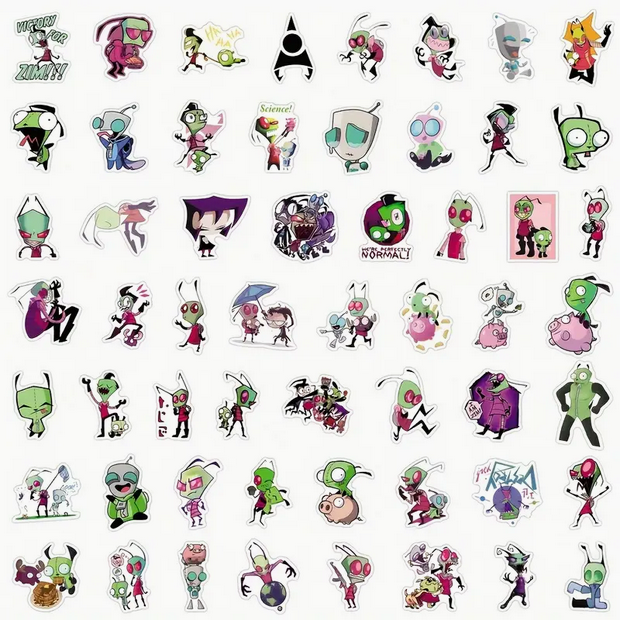 Invader Zim and Friends Stickers 10 for $10.50