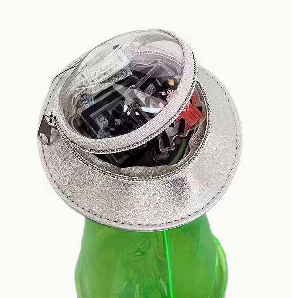 UFO Green beam Mini travel bag for pencils, make-up, and more