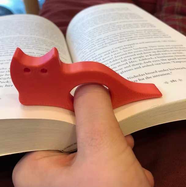 Black Cat Book Page Holder Finger Holder